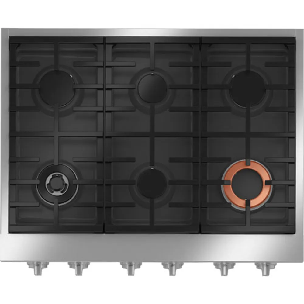 Café 36" 6-Burner Gas Cooktop (CGU366P2TS1) - Stainless Steel