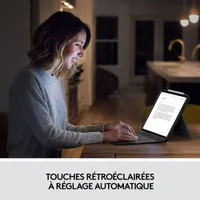 Étui-clavier Combo Touch de Logitech avec pavé pour iPad Pro 11 po (1re/2e/3e/4e génération) - Gris Oxford - Anglais