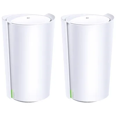 TP-Link Deco AX6600 Tri-Band Whole Home Mesh Wi-Fi 6 System (X90) - 2 Pack