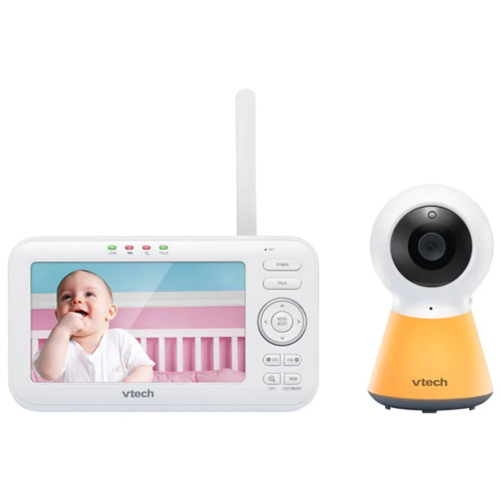 VTech 5" Video Baby Monitor with Night Light, Night Vison & Two-Way Audio (VM5254)