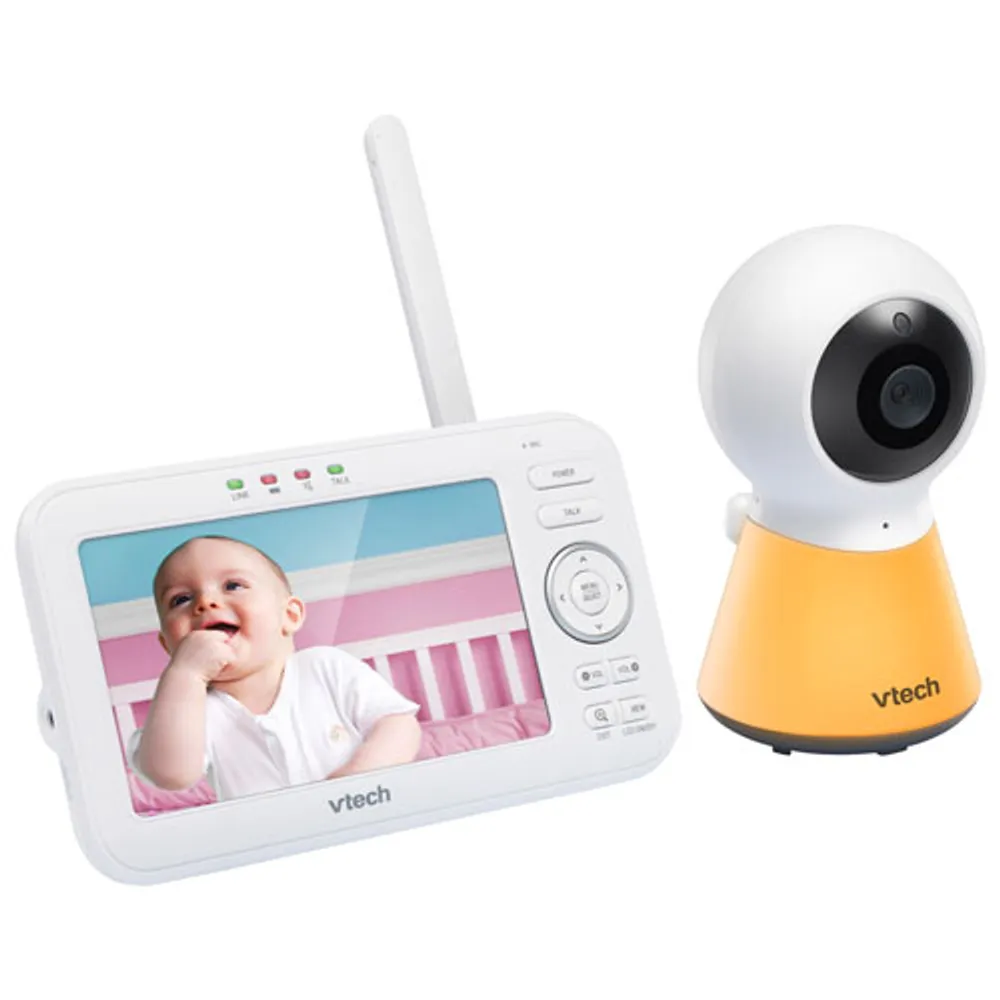 VTech 5" Video Baby Monitor with Night Light, Night Vison & Two-Way Audio (VM5254)