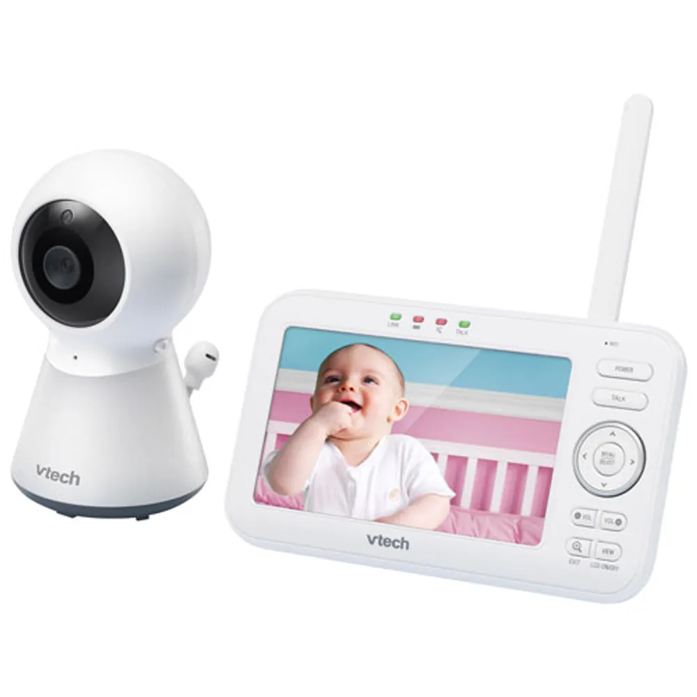 VTech 5" Video Baby Monitor with Night Light, Night Vison & Two-Way Audio (VM5254)