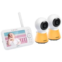 VTech 5" Video Baby Monitor with 2 Cameras, Night Light, Night Vison & Two-Way Audio (VM5254-2)