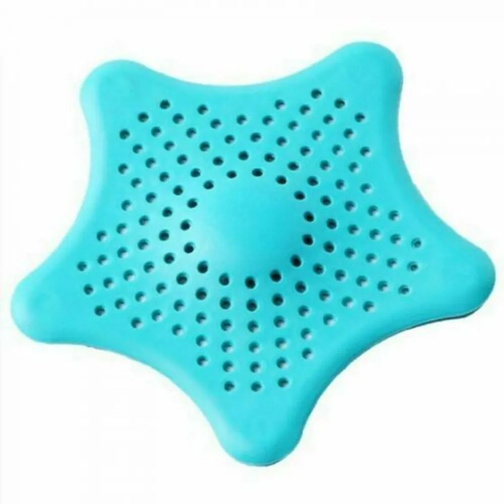 Silicone Star Shaped Sink Filter Bathroom Hair Catcher Drain Strainers For  Basin