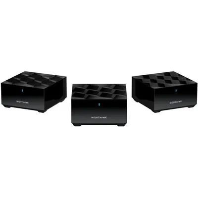 NETGEAR Nighthawk AX1800 Whole Home Mesh Wi-Fi 6 System (MK63S-100CNS) - 3 Pack - Only at Best Buy