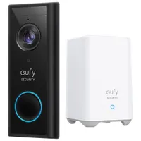 Sonnette vidéo Wi-Fi 2K d'eufy - Noir