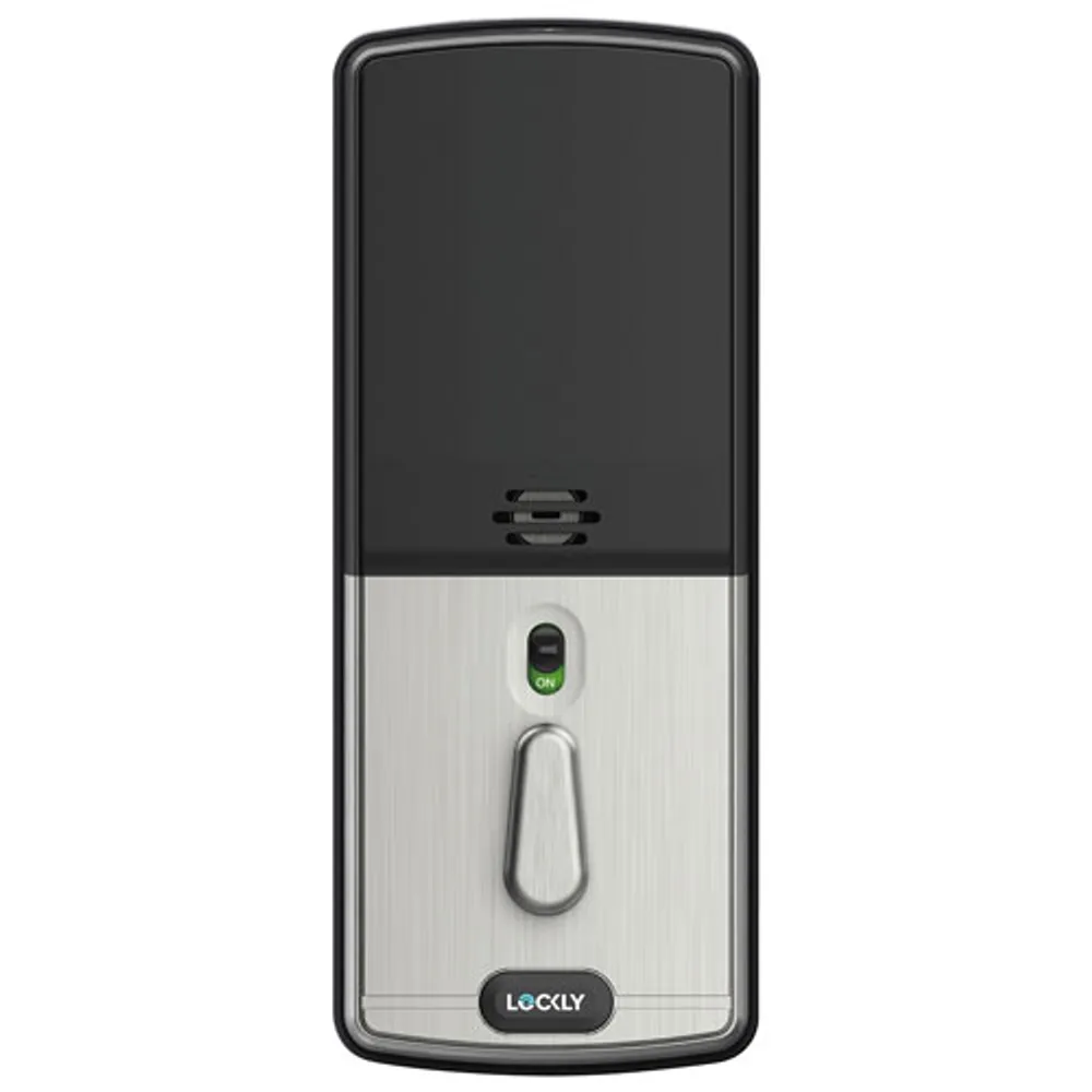 LOCKLY Vision Bluetooth & Wi-Fi Smart Lock with Video Doorbell - Satin Nickel