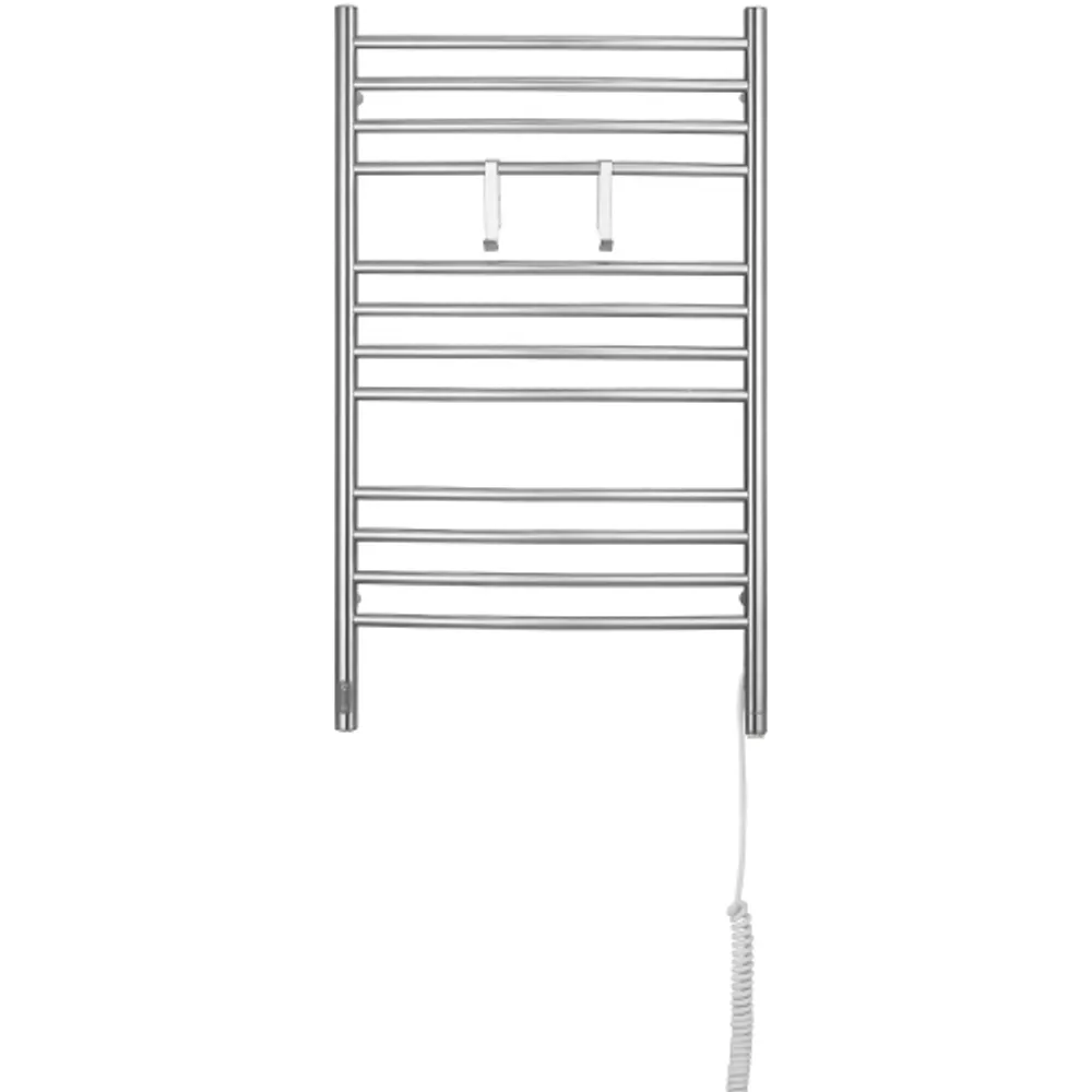 Ancona 12-Bar Dual Wall Mount Towel Warmer with 2 Adjustable Hooks and  Integrated On-Board Timer in Brushed Stainless Steel | Coquitlam Centre
