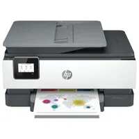 Imprimante à jet d'encre tout-en-un sans fil OfficeJet 8015e de HP - Essai de 6 mois de Instant Ink de HP inclus*