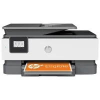 Imprimante à jet d'encre tout-en-un sans fil OfficeJet 8015e de HP - Essai de 6 mois de Instant Ink de HP inclus*