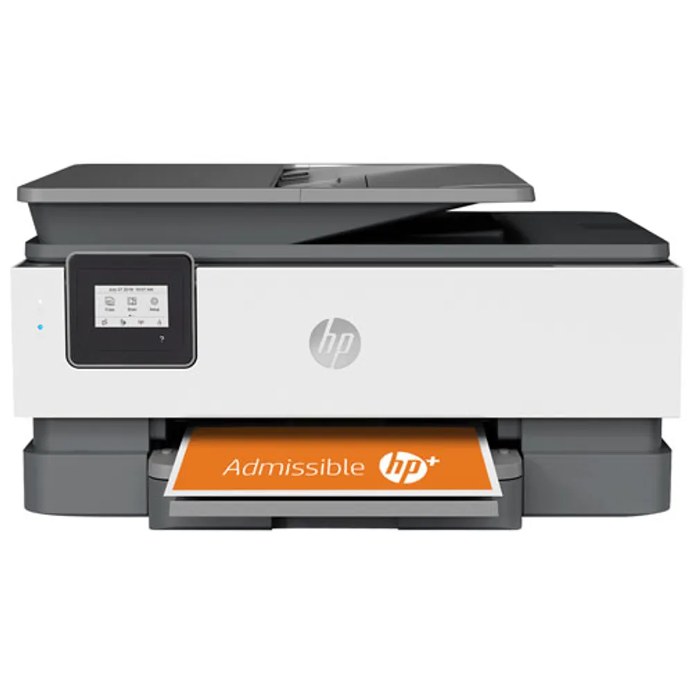 Imprimante à jet d'encre tout-en-un sans fil OfficeJet 8015e de HP - Essai de 6 mois de Instant Ink de HP inclus*