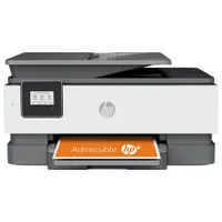 Imprimante à jet d'encre tout-en-un sans fil OfficeJet 8015e de HP - Essai de 6 mois de Instant Ink de HP inclus*