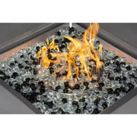 Paramount Square Propane Fire Pit Table - 55,000 BTU - Concrete-Look