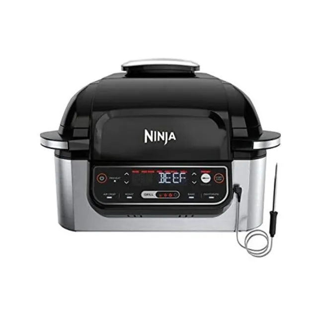  Ninja OL601 Foodi XL 8 Qt. Pressure Cooker Steam Fryer with  SmartLid, 14-in-1 that Air Fries, Bakes & More, with 3-Layer Capacity, 5  Qt. Crisp Basket & 45 Recipes, Silver/Black