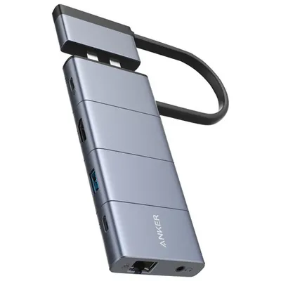 Concentrateur multimédia USB-C 9-en-2 PowerExpand d'Anker (A8384HA1-5)