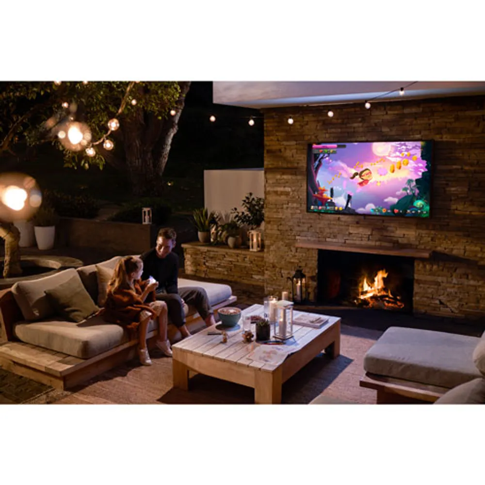 Samsung The Terrace 75" 4K UHD HDR QLED Tizen Smart Outdoor TV (QN75LST9TAFXZC) - 2021 - Titan Black