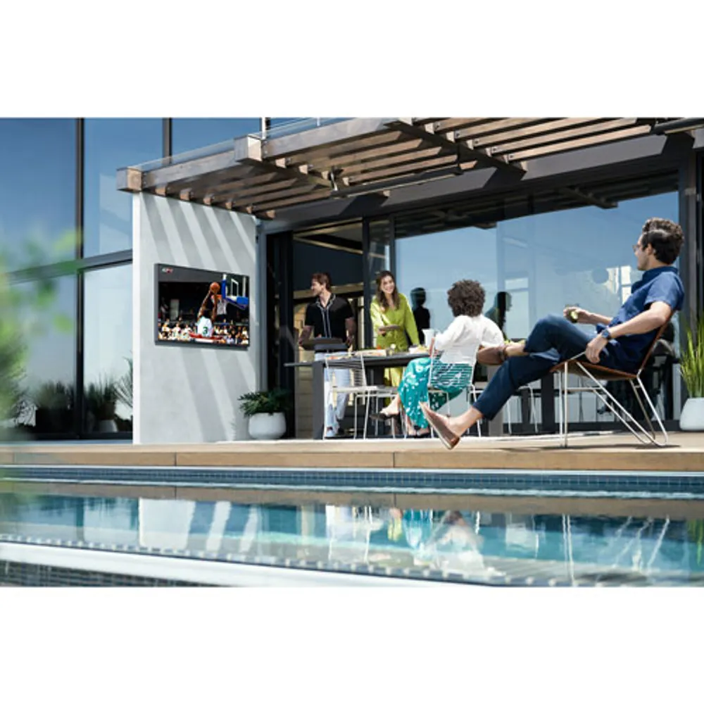 Samsung The Terrace 75" 4K UHD HDR QLED Tizen Smart Outdoor TV (QN75LST9TAFXZC) - 2021 - Titan Black