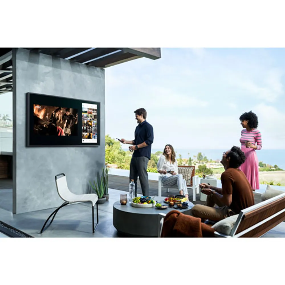 Samsung The Terrace 75" 4K UHD HDR QLED Tizen Smart Outdoor TV (QN75LST9TAFXZC) - 2021 - Titan Black