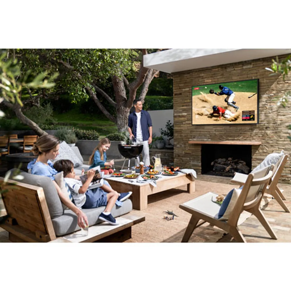 Samsung The Terrace 75" 4K UHD HDR QLED Tizen Smart Outdoor TV (QN75LST9TAFXZC) - 2021 - Titan Black