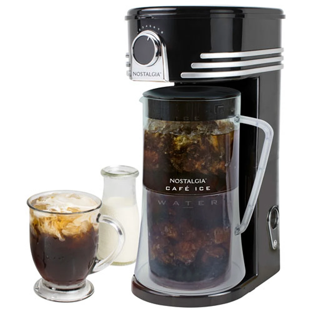Nostalgia Café Iced Coffee & Tea Maker - 2.8L - Black