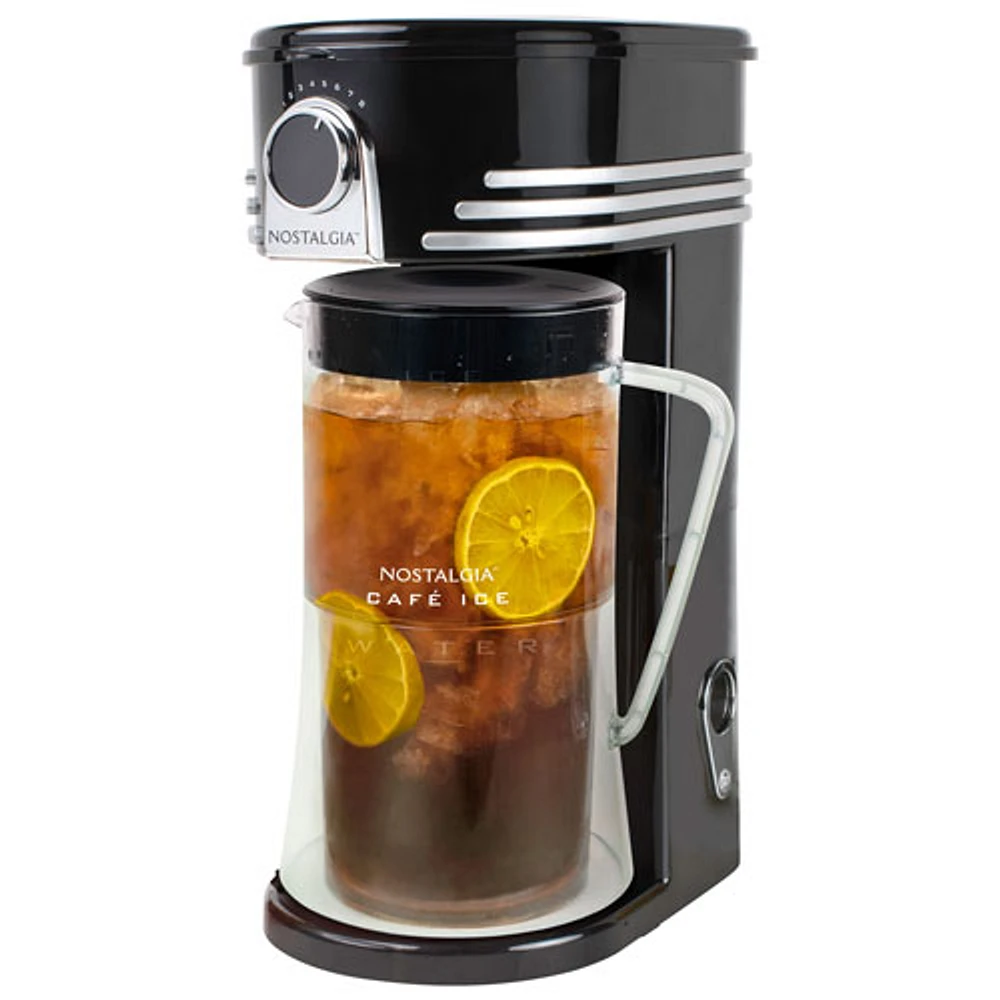 Nostalgia Café Iced Coffee & Tea Maker - 2.8L - Black