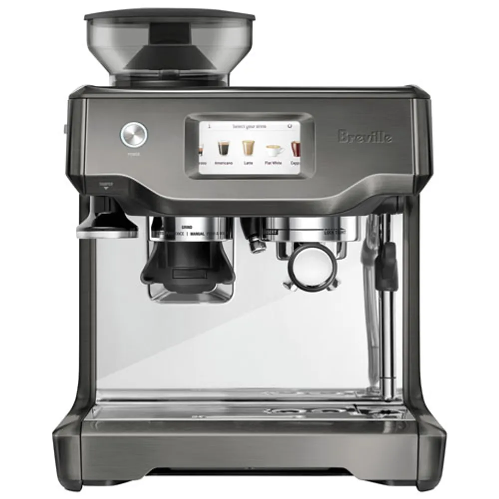 Breville Barista Touch Automatic Espresso Machine with Frother & Coffee Grinder -Black Stainless Steel