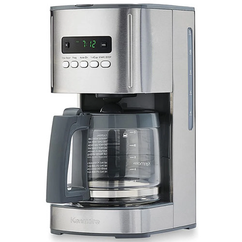 Kenmore Programmable Coffee Maker - 12-Cup - Stainless Steel