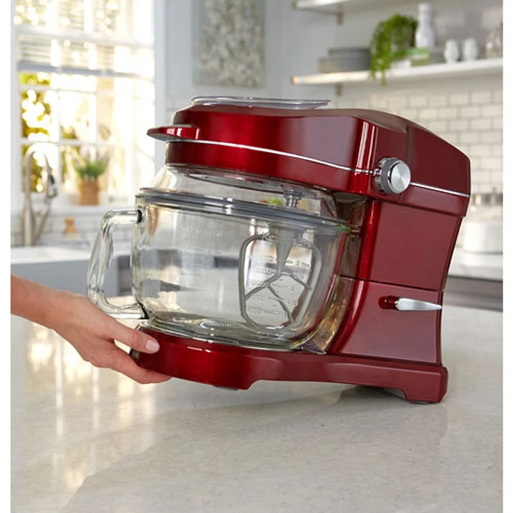 Batteur sur socle à tête inclinable Elite Ovation de Kenmore - 5 pte - 500 W - Rouge