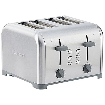 Kenmore Wide-Slot Toaster - 4-Slice - Stainless Steel