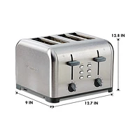 Kenmore Wide-Slot Toaster - 4-Slice - Stainless Steel