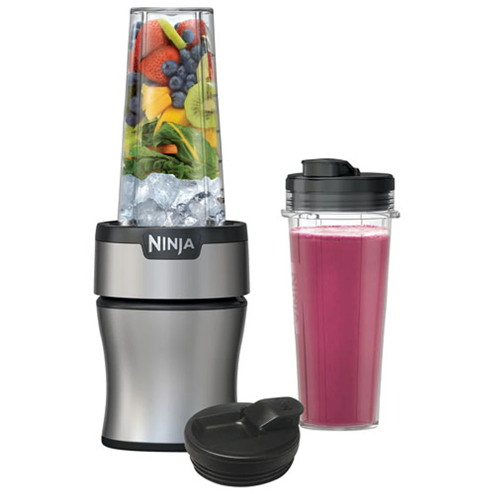 Ninja Nutri-Blender 0.59L 700-Watt Personal Blender with To-Go Cups - Silver