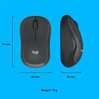 Logitech M220 Silent 1000 DPI Wireless Optical Mouse - Graphite