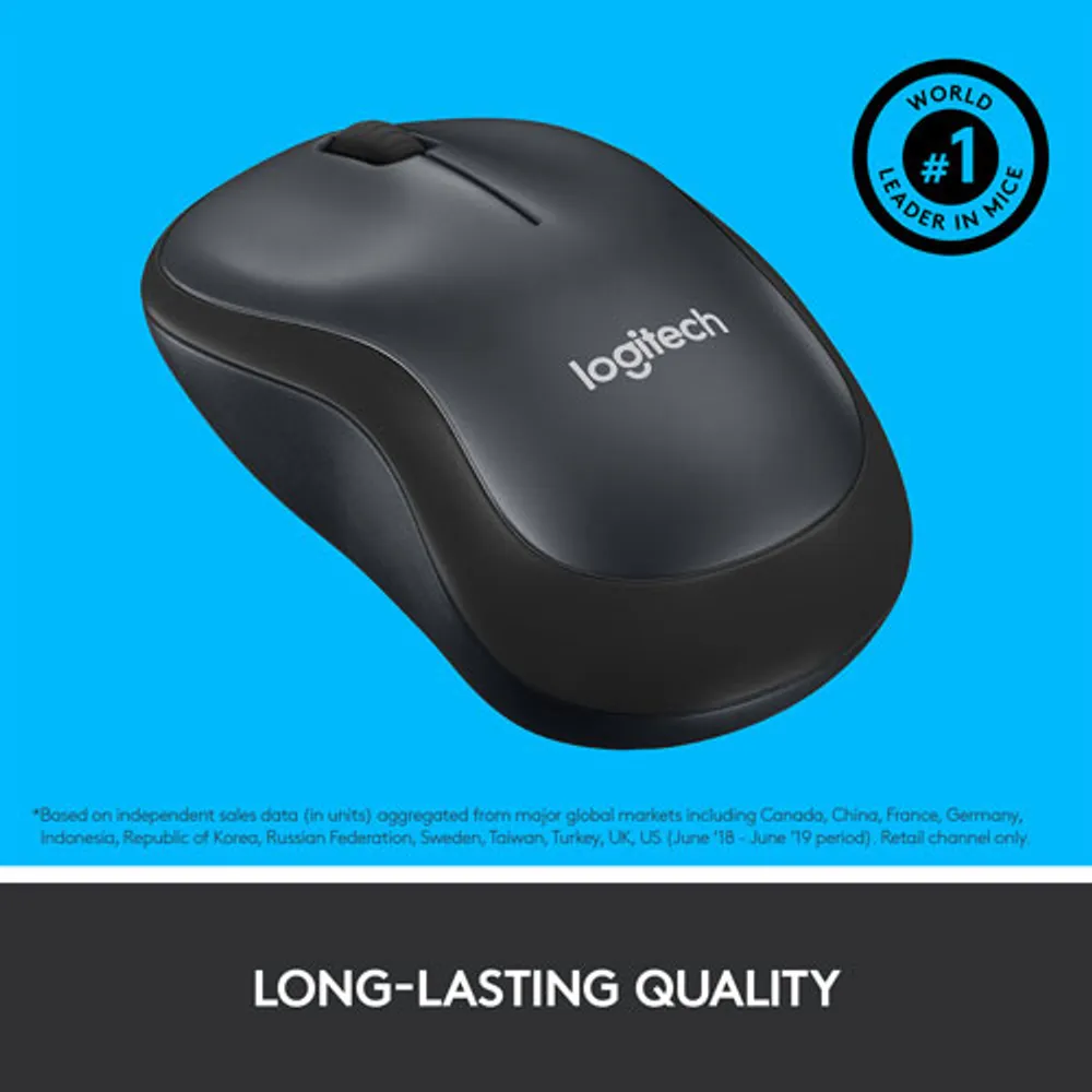 Souris optique sans fil de 1000 ppp M220 Silent de Logitech
