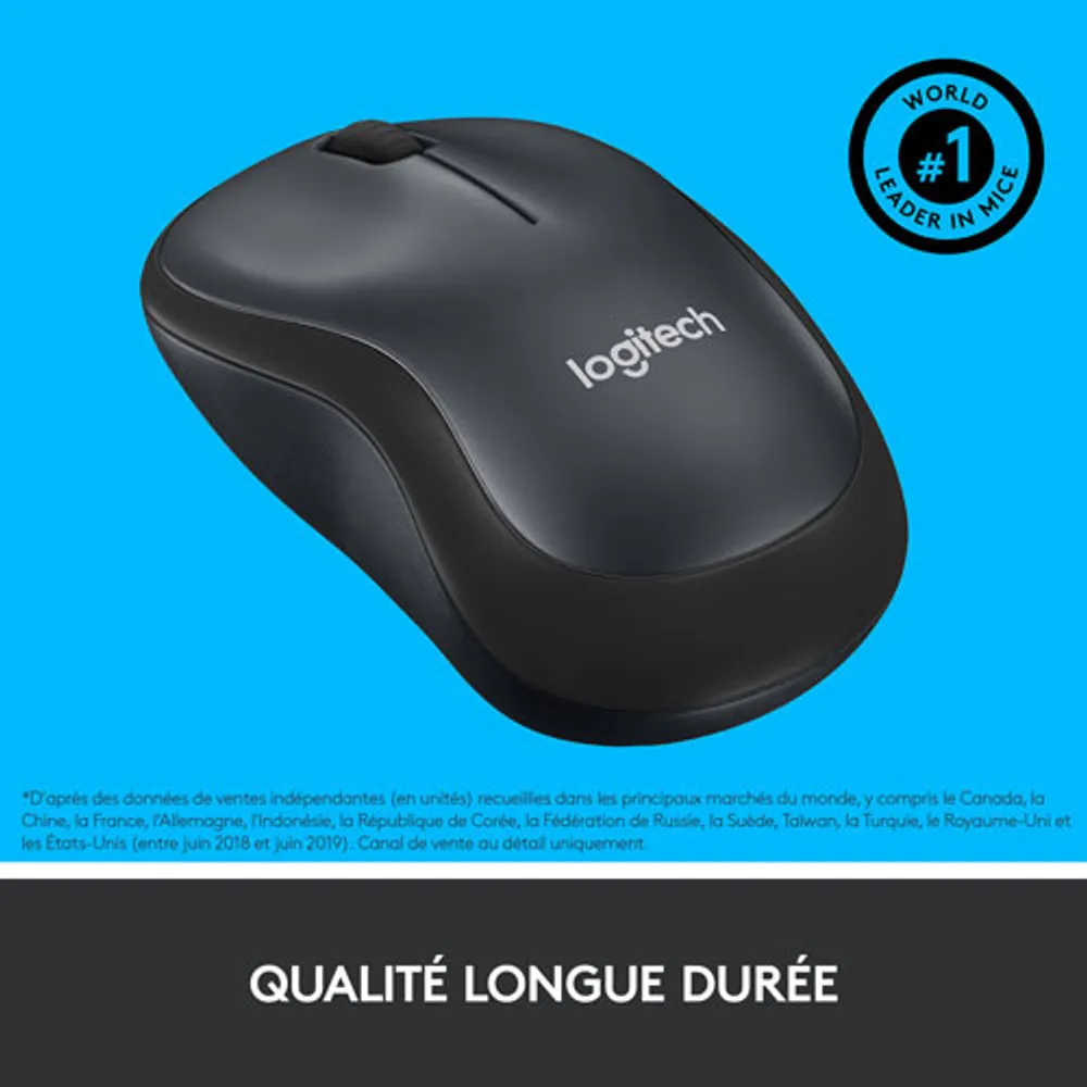 Souris optique sans fil de 1000 ppp M220 Silent de Logitech