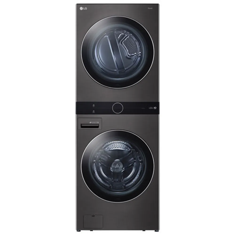 LG WashTower Steam Washer & Dryer Laundry Centre (WKEX200HBA) -Black Steel -Open Box -Perfect Condition