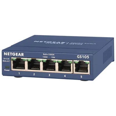 NETGEAR 5-port Gigabit Network Switch (GS105NA)