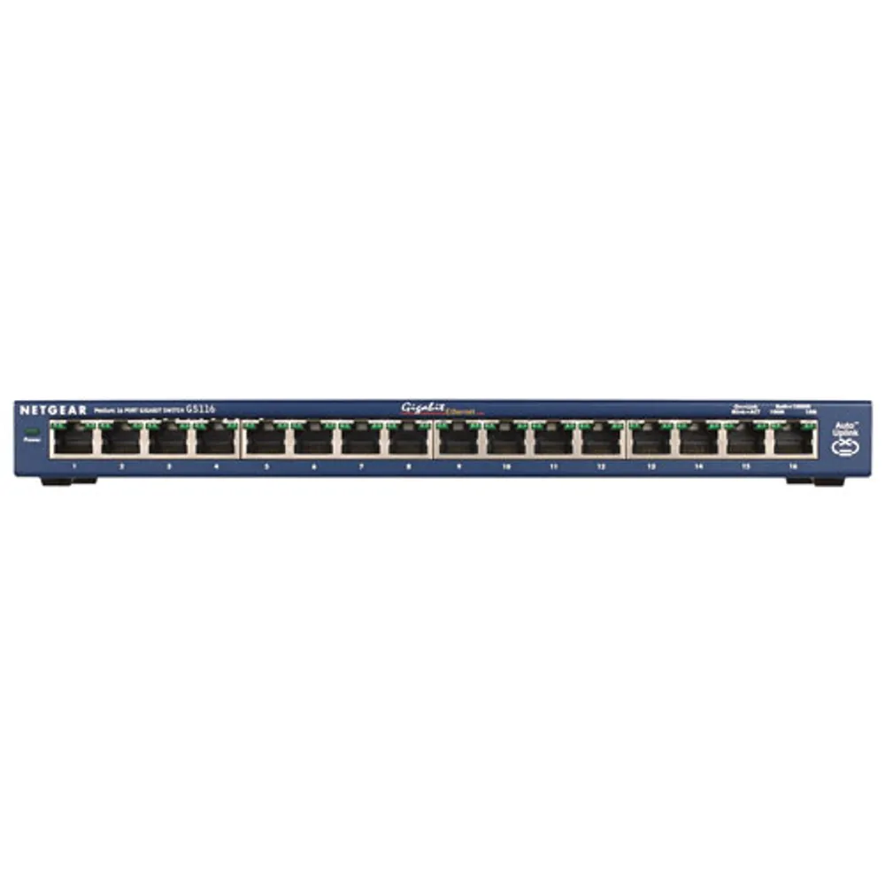 Commutateur réseau Gigabit à 16 ports ProSafe de NETGEAR (GS116NA)