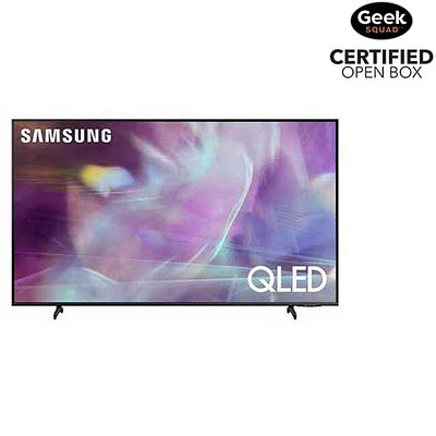 Téléviseur intelligent Tizen HDR QLED UHD 4K de 75 po de Samsung (QN75Q60AAFXZC) - 2021 - Gris titane - Boîte ouverte