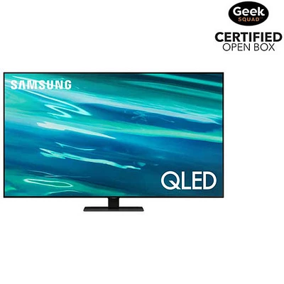 Téléviseur intelligent Tizen HDR QLED UHD 4K de 85 po de Samsung (QN85Q80AAFXZC) - 2021 - Noir titane - Boîte ouverte