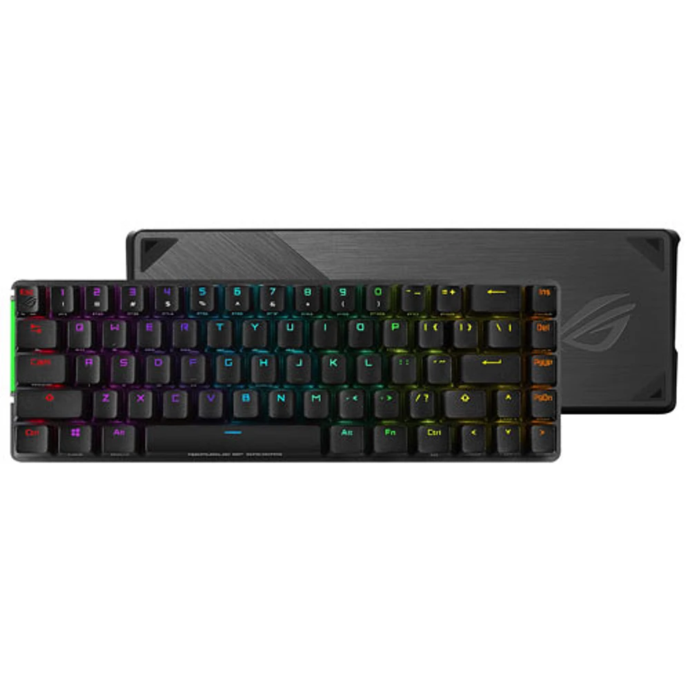 Clavier de jeu mécanique rétroéclairé sans fil à touches NX rouges ROG MX Falchion d'ASUS - Anglais