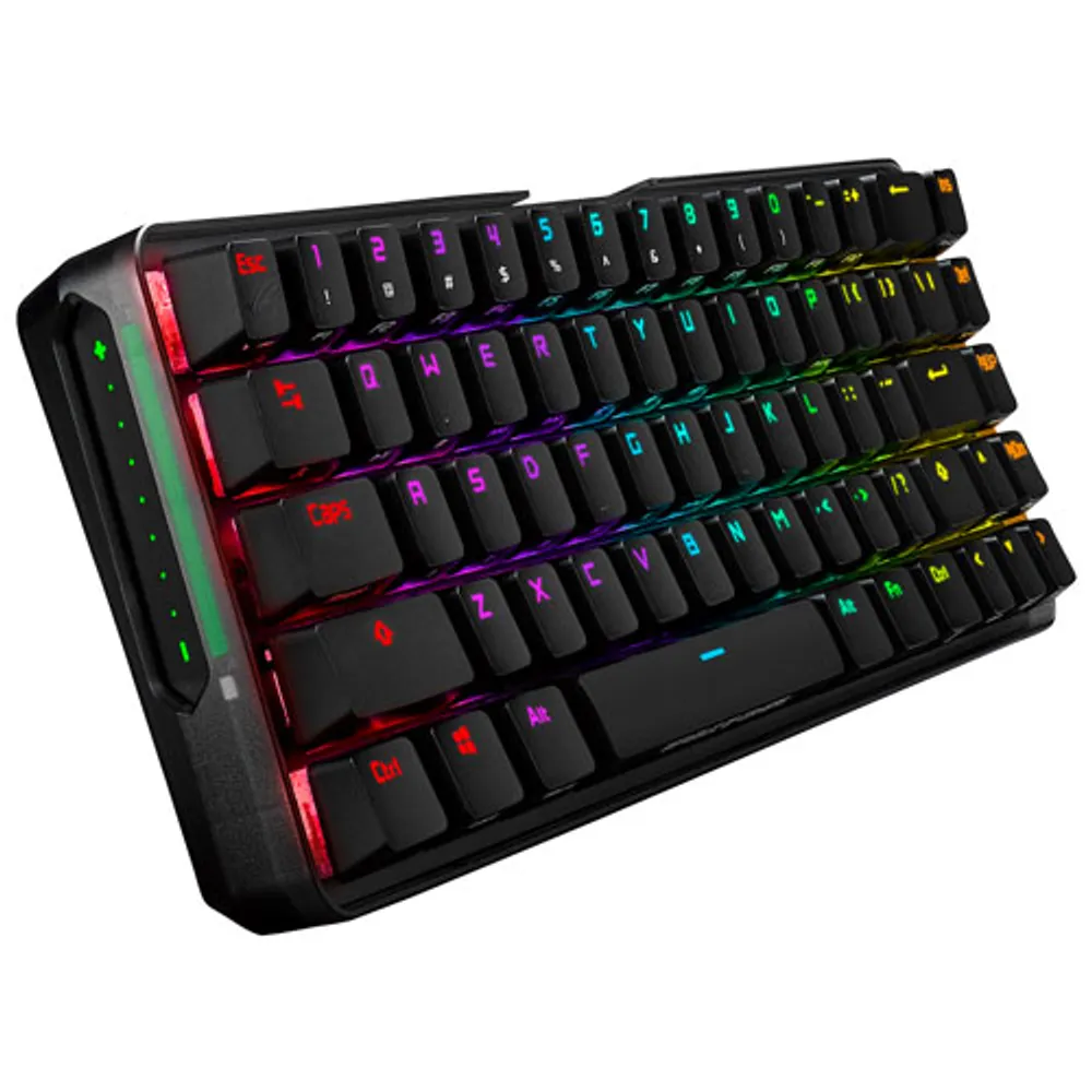 Clavier de jeu mécanique rétroéclairé sans fil à touches NX rouges ROG MX Falchion d'ASUS - Anglais