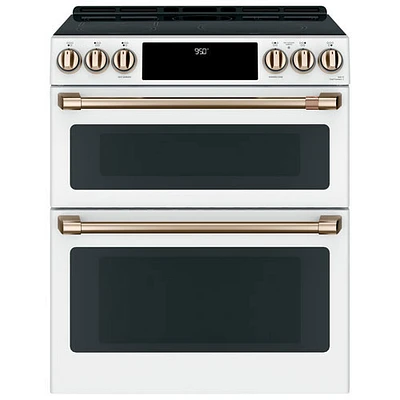 Cuisinière induction encastrable double convection 30 po Café (CCHS950P4MW2) - Blc - BO - Endommagé