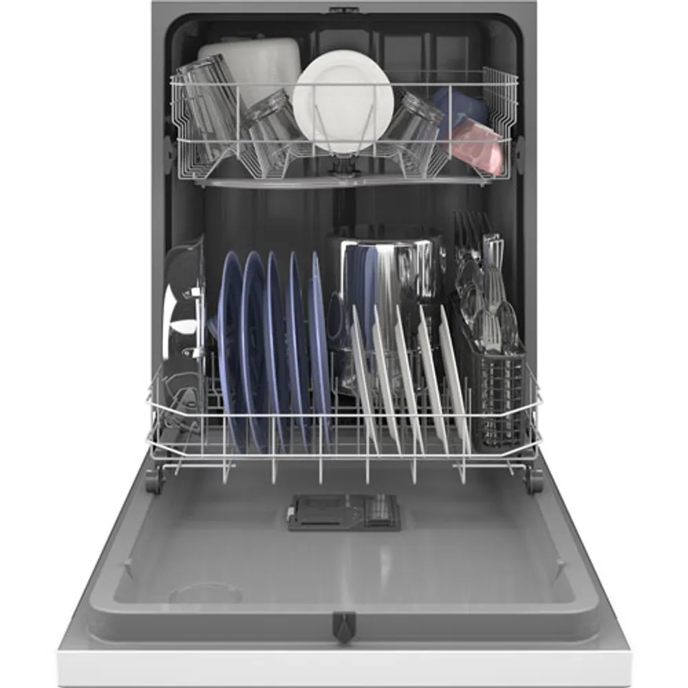 GE 24" 59dB Built-In Dishwasher (GDF510PGRWW) - White