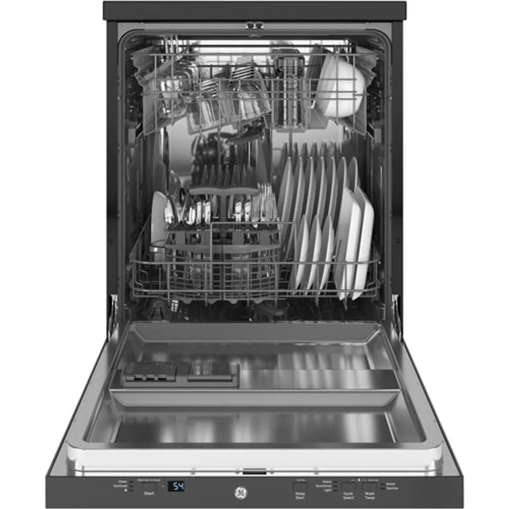 GE 24" 54dB Portable Dishwasher with Stainless Steel Tub (GPT225SSLSS) - Stainless Steel