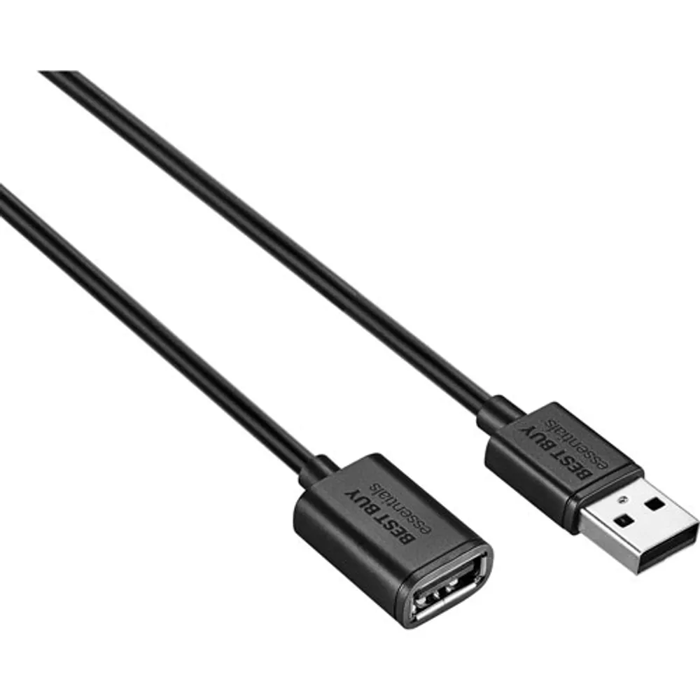 Best Buy Essentials 3.6m (12 ft.) USB-A 2.0 Extension Cable