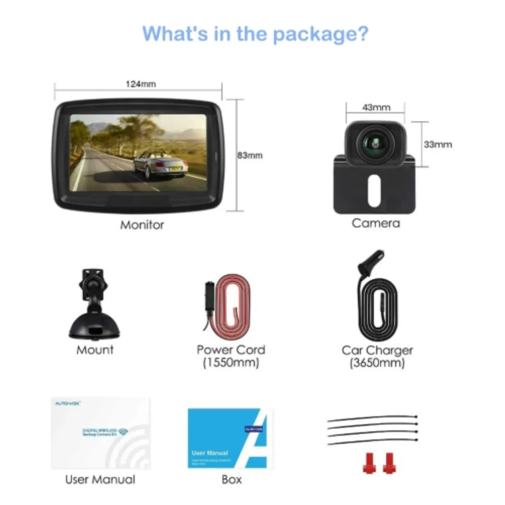 auto vox digital wireless backup camera