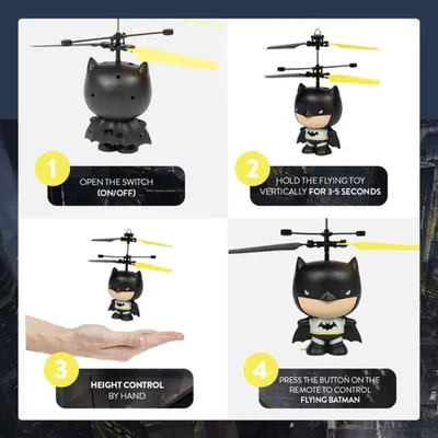 WORLD TECH TOYS DC Licensed Batman  Inch Flying Figure UFO Big Head  Helicopter | Coquitlam Centre