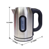 Kenmore Digital Cordless Electric Kettle - 1.7 L - Stainless Steel