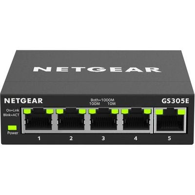 NETGEAR 5-Port Gigabit Ethernet Plus Switch (GS305E-100NAS)