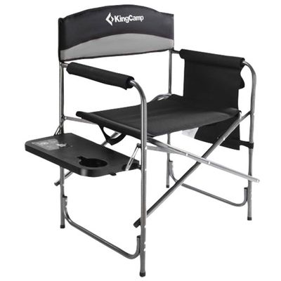KingCamp Polyester Folding Outdoor Director Chair with Side Table (KC1904